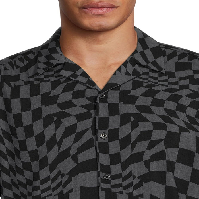 No Boundaries Men'S and Big Men'S Rayon Shirt with Short Sleeves
