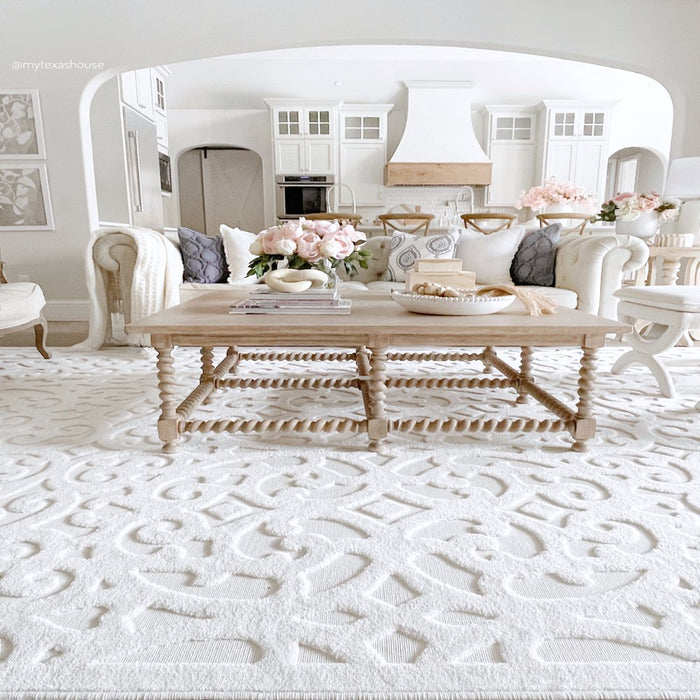 My Texas House Irongate, Transitional, Damask, Woven Area Rug, 5'2" X 7'6"