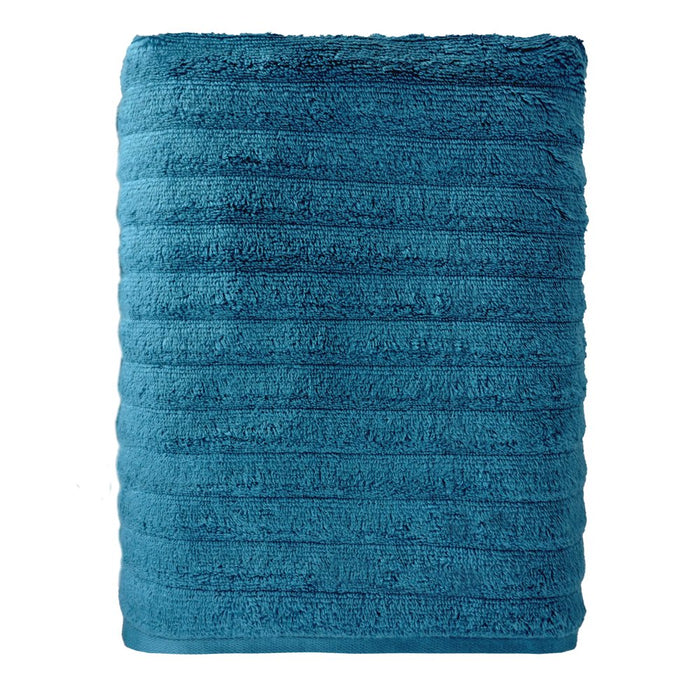Mainstays Performance Textured Bath Sheet, 62" X 30", Cool Water