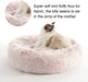 Calming Dog Bed & Cat Bed, Anti-Anxiety Donut Dog Cuddler Bed, Warming Cozy Soft Dog round Bed, Fluffy Faux Fur Plush Dog Cat Cushion Bed for Small Medium Dogs and Cats (20"/24"/27"/30")