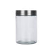 Mainstays Glass Storage Canisters with Stainless Steel Lids, 4 Piece Set