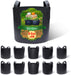Gardzen 10-Pack 5 Gallon Grow Bags, Aeration Fabric Pots with Handles