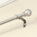 Mainstays 5/8" Nickel Ball Single Curtain Rod, 48-84", Nickel