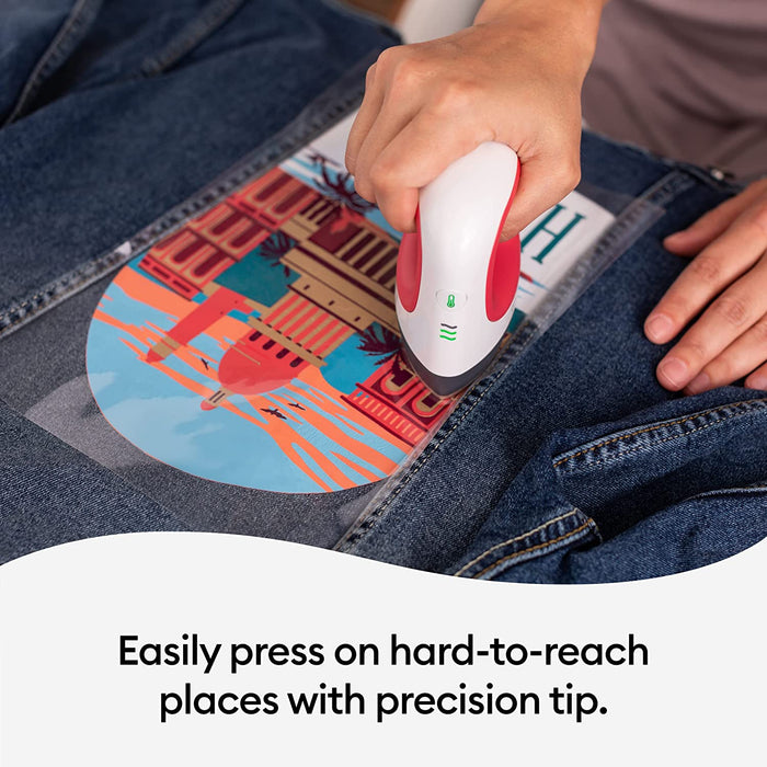 Cricut Easypress Mini Heat Press for Pressing Small Objects like Shoes, Stuffed Animals, Hats & More, 3 Heat Settings & Precision Tip, Ceramic-Coated Heat Plate, Compact & Lightweight, Raspberry