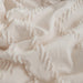 Queen Comforter Set, Cream Chevron Tufted Design Comforter for Queen Bed,Lightweight and Fluffy Bed Comforter Set 3 Pieces for All Seasons