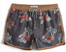 Mens Boys Short 80S 90S Vintage Swim Trunks with Mesh Lining Quick Dry Swim Suits Board Shorts