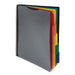5 Subject Spiral File Folder Organizer / 5 Dividers with Pockets / Multi Pocket Folder / Document Holder / Paper Organizer / Customizable Front Cover / 10 Total Pockets