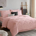 Queen Comforter Set with Sheets 7 Pieces Bed in a Bag Pink All Season Bedding Sets with Comforter, Pillow Shams, Flat Sheet, Fitted Sheet and Pillowcases