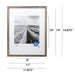 Mainstays 11X14 Inch Matted to 8X10 Inch Gray 0.5" Gallery Wall Picture Frame, Set of 4