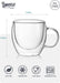 Glass Espresso Cups, 2 Pcs 5Oz Double Walled Insulated Glasses Coffee Mugs Demitasse Cups Perfect for Espresso Shot, Tea and Juice.