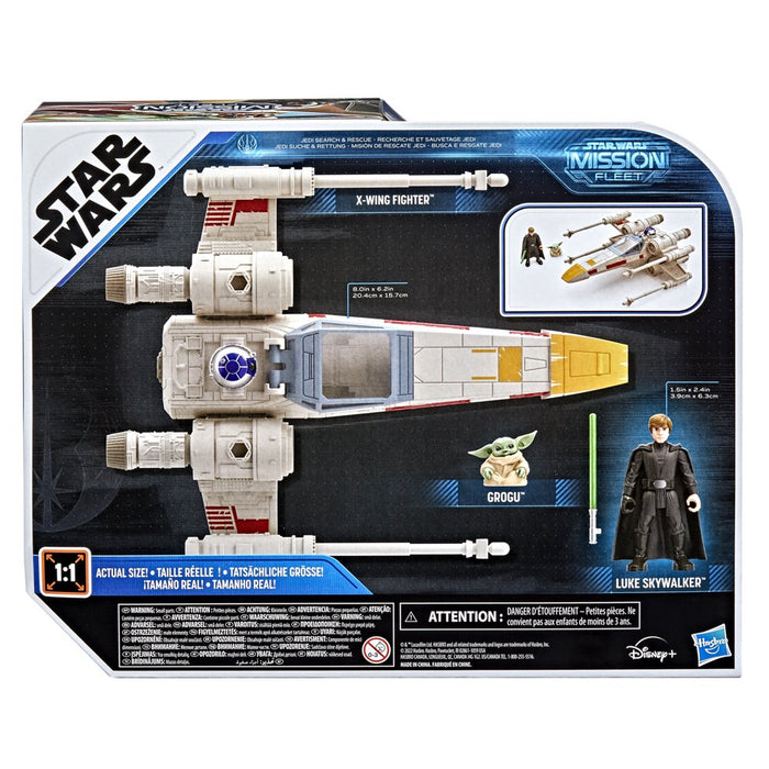 Star Wars Mission Fleet Luke Skywalker & Grogu X-Wing Fighter Action Figure and Vehicle