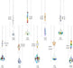 Crystal Suncatchers,  Hanging Crystals Ornament Sun Catcher with Chain, 9 Pack Glass Beads Ball Prisms Pendant Rainbow Maker for Window Home Office Garden Decoration