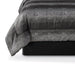 Mainstays 7-Piece Metallic Stripe Jacquard Comforter Set, Black and Silver, Full/Queen