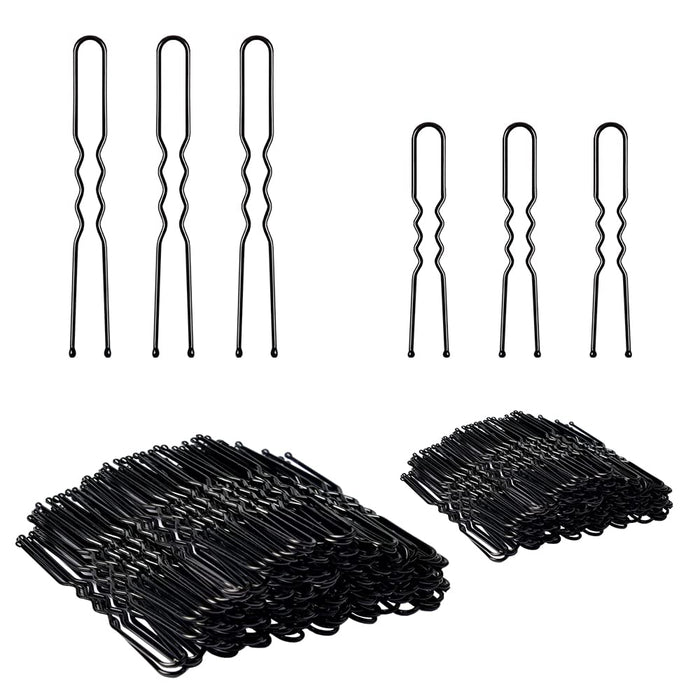 U Shaped Hair Pins,  2.4 Inch Hair Pins for Buns Ballet Bun Hair Pins for Women with Storage Box