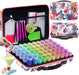Diamond Painting Storage Containers, 60 Slots Diamond Painting Accessories Shockproof Jars for Jewelry Beads Rings Charms Glitter Rhinestones