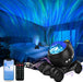 Aurora Projector, for Galaxy in Bedroom with Built-In Bluetooth Speaker, Night Light Projector for Kids Adult, Star Projector for Ceiling/Party/Gift (Black)