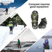 Traction Cleats Ice Snow Grips with 18 Spikes for Walking, Jogging, Climbing and Hiking
