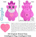 Swop Its Giggle Character Collectable Push Pop Bubble Fidget Sensory Toy for Anxiety & Stress Relief with Glow-In-The-Dark Heart, Food-Grade Bubble Popping Sensory Toy for Autism & ADHD- Novelty Gifts