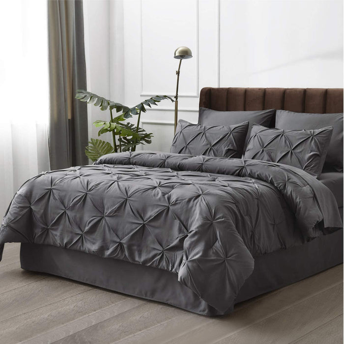 Bedsure Full Size Comforter Sets - Bedding Sets Full 7 Pieces, Bed in a Bag Dark Grey Bed Sets with Comforters, Sheets, Pillowcases & Shams,Adult & Kids Bedding