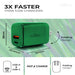 38W PD USB C 20W and USB a 18W Dual Port Wall Charger, Fast Charging Phone Wall Block Power Adapter Cube and Foldable Plug, Compatible with Iphone, Ipad, Iwatch, Galaxy, Android