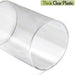 4Pcs Acrylic Clear Qtip Bathroom Canisters with Lidsl,Cosmetic Cotton Holder and Bathroom Accessories Jars