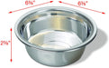 Pets Medium Lightweight Stainless Steel Dog Bowl, 32 OZ Food and Water Dish