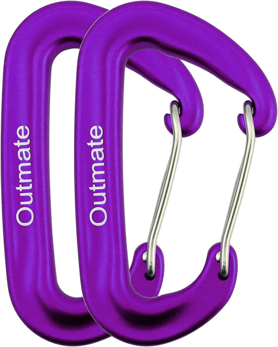 Hammock Carabiner Clip,12Kn 7075 Aluminium Alloy Carabiners,Heavy Duty Clips 2645Lbs/1200Kg,Perfect Gear for Hammocks Camping Hiking Keyring and Utility