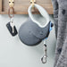 Vibrant Life 16' Plastic, Metal & Nylon Retractable Dog Leash, Black, L