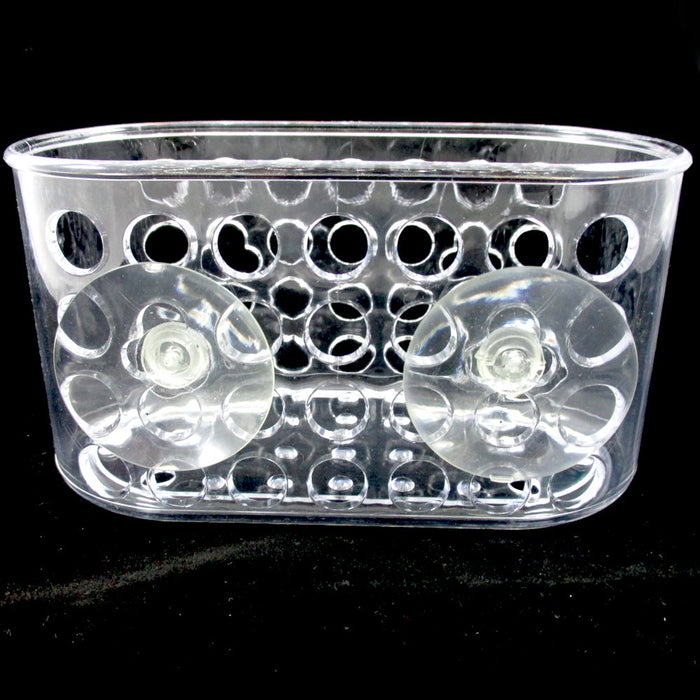1 Shower Caddy Bath Bathroom Organizer Storage Basket Soap Holder Suction Cups