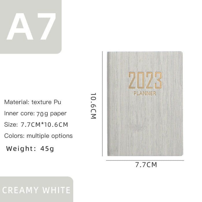 Mini Notebook 2023 365 Days Portable Pocket Notepad Daily Weekly Agenda Planner