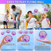 Flying Orb Ball Toys,Galactic Fidget Spinner for Kids,Magic Boomerang Spinner with Flashing LED Lights,Hand Controller Mini Drone for Kids Adults Outdoor Indoor,Cool Toys (Purple)