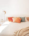 Decorative Throw Pillow Covers Cushion Cases, Set of 4 Soft Velvet Modern Double-Sided Designs, Mix and Match for Home Decor, Pillow Inserts Not Included (18X18 Inch, Orange/Teal)