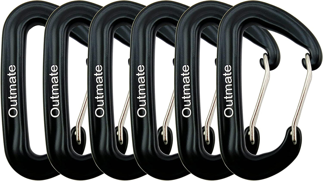 Hammock Carabiner Clip,12Kn 7075 Aluminium Alloy Carabiners,Heavy Duty Clips 2645Lbs/1200Kg,Perfect Gear for Hammocks Camping Hiking Keyring and Utility
