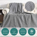 Cotton Geometrical Sofa Cover, Sectional Couch Covers for 3 Cushion Couch Couch Cover Living Room Throws Blankets Sofa Slipcovers, Furniture Protector for Pets (Xx-Large, 71" X 134", Grey)