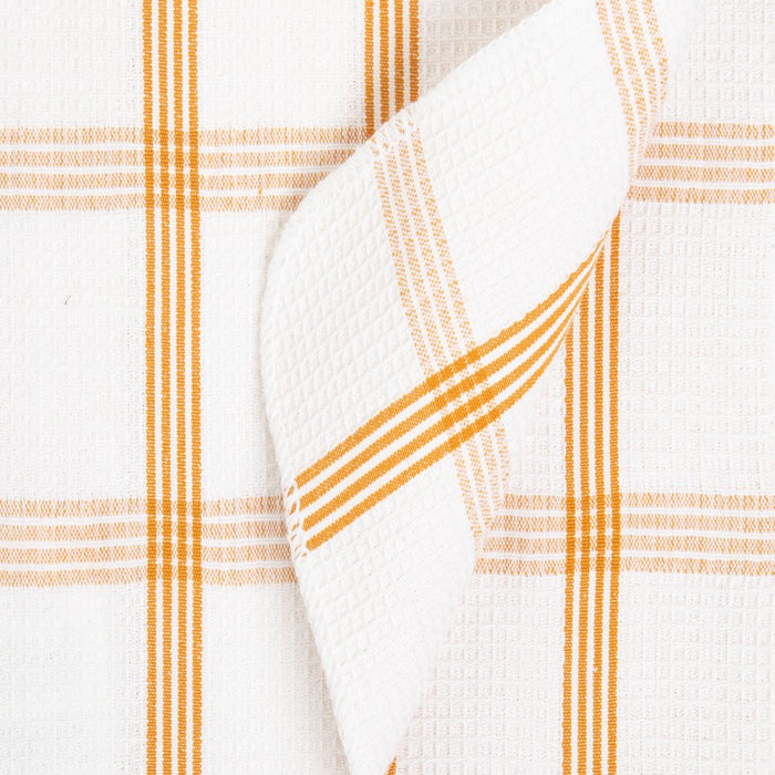 Mainstays Plaid Waffle Dishcloth 18 Pack, Gold, Blue and Gray