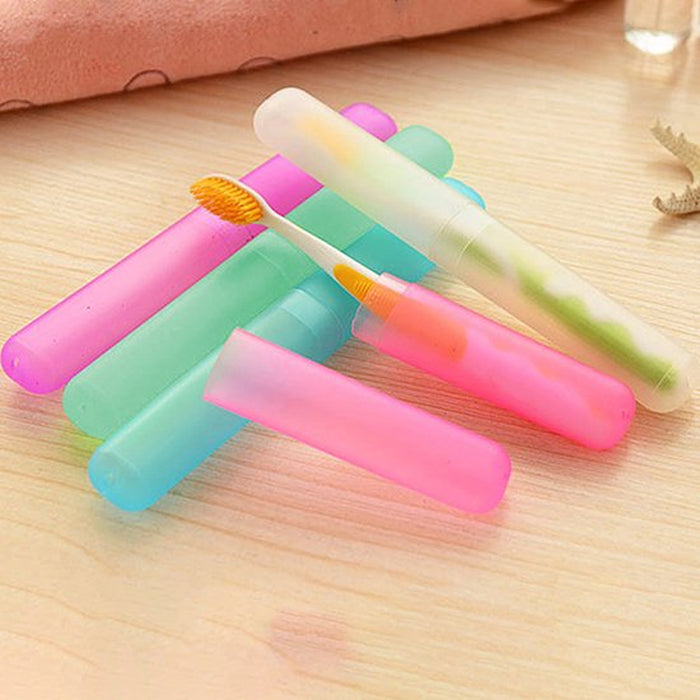 Portable Travel Hiking Camping Toothbrush Holder Case Tube Protect Cover Box