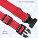 Reflective Dog Collar, Sturdy Nylon Collars for Large Girl and Boy Dogs, Adjustable Dog Collar with Quick Release Buckle, Red