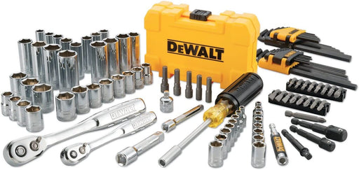 Mechanics Tools Kit and Socket Set, 1/4" & 3/8" Drive, SAE, 108-Piece (DWMT73801)