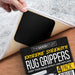 Set of Four Rug Grippers - Stop Your Rugs from Slipping on Hard Wood or Laminate Flooring with Heavy Duty Non Slip Rug Pads for Area Rugs on Tile or Hardwood Floors
