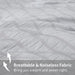 Seersucker Queen Comforter Set (90X90 Inches), 3 Pieces - 100% Soft Washed Microfiber Lightweight Comforter with 2 Pillowcases, All Season down Alternative Comforter Set for Bedding, Light Gray