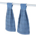 Hanging Tufted Design Kitchen Towels - Set of 2 - Touch Tab Top Closure - Hangs on Appliances, Drawer Handles - Machine Wash, Cotton - 18"L X 16"W - 3 Colors