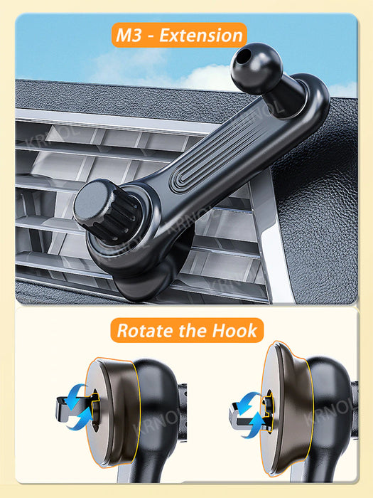Upgrade Air Vent Clip for Car Phone Holder Stand 17Mm 15Mm 13Mm Ball Head for Air Outlets Auto Telephone Support Mount Bracket