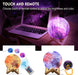 Moon Lamp Inches Galaxy Lamp Night Light 16 Colors LED Moon Light with Stand Remote Touch Control and USB Rechargeable Home Décor(5.9 Inches)