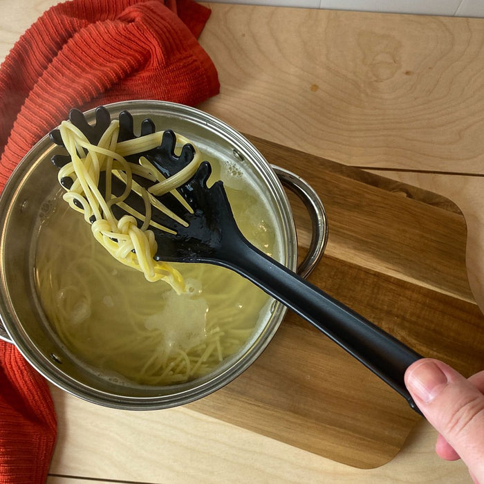 Mainstays 8-Piece Nylon Kitchen Utensil Set with Connector Ring, Black Plastic