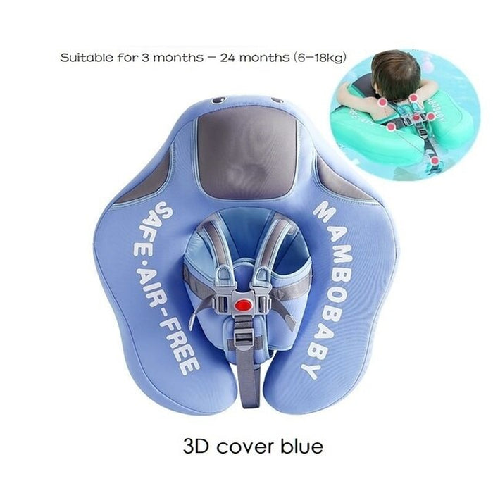 Baby Swimming Float Ring Swim Trainer Non-Inflatable Sunshade Kids Float Lying Swimming Pool Toys Bathtub for Accessories