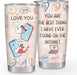 Gifts for Women Men, Anniversary Romantic Gifts for Her Him, Valentines Day Gifts for Boyfriend from Girlfriend, Birthday Christmas Gifts for Wife from Husband - Stainless Steel Tumbler 20Oz
