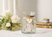 Fake Flowers with Vase, Silk Roses Artificial Flowers in Vase, Faux Flower Arrangement with Vase Suitable for Home Office Decoration, Dining Table Centerpiece(White)