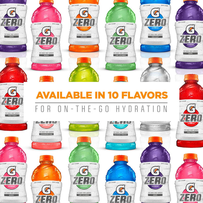 Zero Sugar Thirst Quencher, Cool Blue Variety Pack, 20 Fl Oz (Pack of 12)