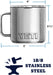 Rambler 14 Oz Mug, Vacuum Insulated, Stainless Steel with Magslider Lid, Stainless