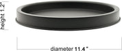 Matte Black Metal Candle Holder Tray, Home Decor Accessories for the Coffee Table and Dining Table Large